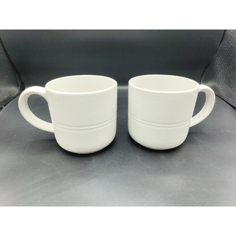 Bread & Butter 12 oz coffee mugs/ stoneware/ St. Ives/ set of 2